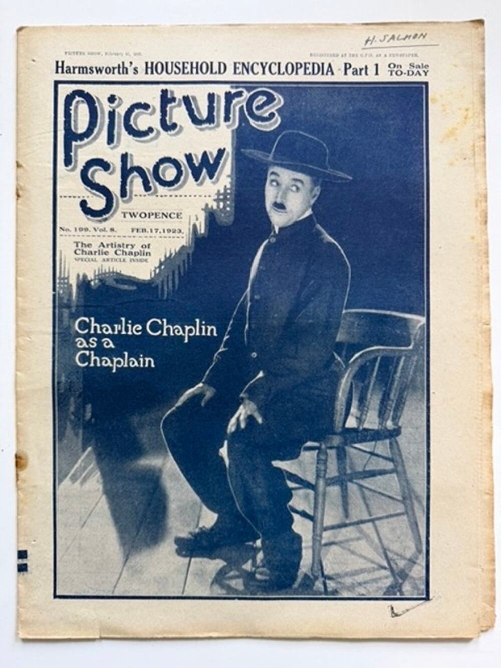 UK Picture Show 1923 Charlie Chaplin The Pilgrim Charles Chaplin Hollywood
